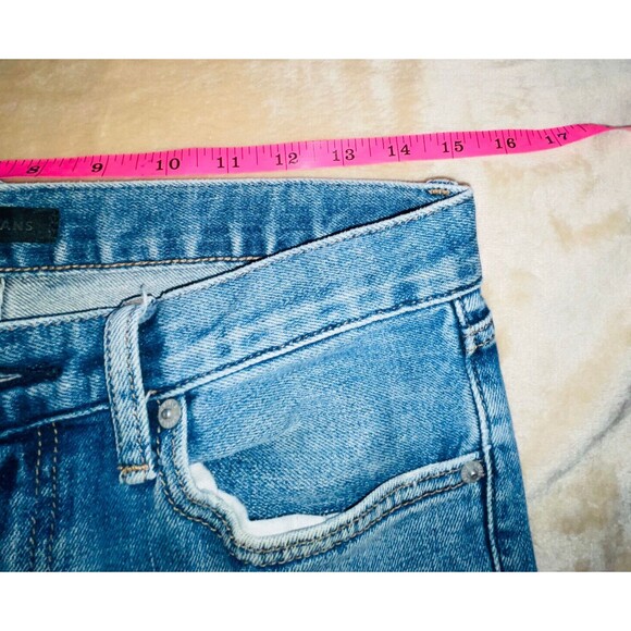 Uniqlo Jeans Mens 29x32 Fits 30x31 Redline Selvedge Whiskering Faded  Blue Denim - Picture 8 of 16